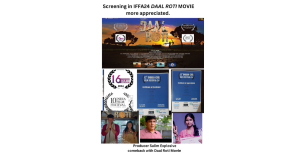 Award to Daal Roti Film at IFFA screening